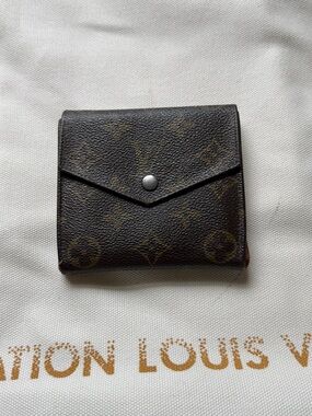 Louis Vuitton Monogram Envelope Fold Wallet - Dark Brown